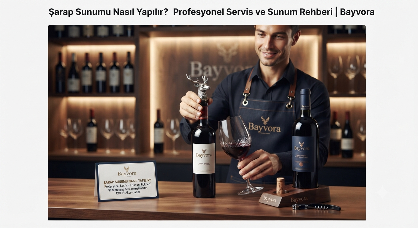 Şarap Sunumu Nasıl Yapılır? Profesyonel Servis ve Sunum Rehberi | Bayvora